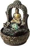 Zimmerbrunnen Buddha mit Bogen und Kug