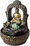Zimmerbrunnen Buddha mit Bogen und Kug