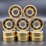 Fucaiqian. Die Lager Hochleistungs Inine Roller Skate Scooter Skateboard-Rad schnelle Rotation (Color : Speed Yellow 20pcs)