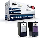 Print-Klex Tintenpatronen kompatibel für Lexmark NO 36+37 XL X5650 X5690 X6600Series X6650 X6675 X6690 Z2400 Z2410 Z2420 18C2190E 18C2200E Black Color BK CY MA YE - Office Quantum S