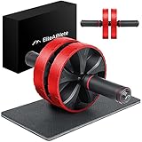 EliteAthlete AB Roller Bauchtrainer - Bauchmuskeltrainer - AB Wheel - Bauchroller - Bauch Weg Trainer - Bauchmuskeltraining - Sixpack Trainer inkl. gep