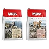 MERA Pure Sensitive Fresh Meat Adult Huhn und Kartoffel Hundefutter – Trockenfutter & Pure Sensitive Adult Lachs und Reis H