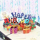 YCDtop 3Pcs 3D Pop Up Happy Birthday Gruß Einladungskarten Laser Cut Jungen Mädchen Kinder Geschenkkarte Danke Karten Fahrzeug Miniaturen Postk