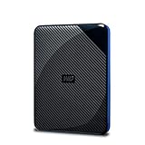 WD Gaming-Speicher 4 TB mobile externe Festplatte schwarz blau für PS4, kompatibel mit PS4 Pro ab Firmware 4.50 - WDBM1M0040BBK-WESN