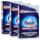 Calgonit Finish Spülmaschinen Spezial-Salz 1,2kg - Enthärtet Wasser (3er Pack)