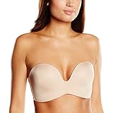 Wonderbra Damen Trägerloser BH Perfect Strapless BH Einfarbig, Beige (SKIN 1007), 75E (Herstellergröße: 34DD)