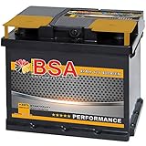 BSA Autobatterie 47AH 12V Batterie 400A/EN +30% Startleistung ersetzt 44Ah 45Ah 50Ah 46Ah 40