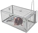 Kimimara Mäusefalle Lebend, Lebendfalle Rattenfallen, Maus Lebendfallen Köder Lebend Falle, Nageltierfalle Käfig Rattenfalle für Mäuse, Ratten, Nag