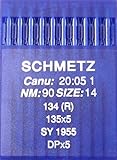 SCHMETZ 10 Rundkolben Nähmaschinen Nadeln System 134 (R) Industrie St. 90