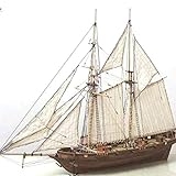 HEXLONG Modellbau Schiffe Holz Montiert Segelschiff Modell DIY Schiffsmodell Spielzeug für Erwachsene und Jug