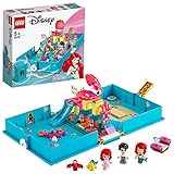 LEGO 43176 Disney Princess Arielles Märchenbuch mit Prinzessin Arielle der kleinen Meerjungfrau Mini-Puppe und Anderen Figuren, kleines Geschenk