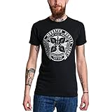 Elbenwald Hawkins Monster Hunter Club Herren T-Shirt für Stranger Things Fans Baumwolle schwarz - XXL