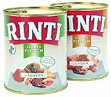 Rinti Pur Kennerfleisch Rentier für Hunde, 12er Pack (12 x 800 g)