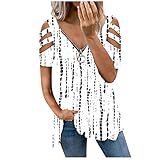 Caixunkun Blusentop Damen äRmellos Tunika Kinder Business Bluse Oberteile Hemdbluse 46 Ausgeh Tops Blusenshirt Weiß Sexy Tunika Lila Blusen Festliche Oberteile for H