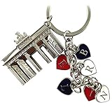 Schlüsselanhänger Berlin Souvenirs, Geschenk, Andenken - Keychain Brandeburger Tor aus Metall für Deutschland. Mitbringsel für Paare, passend für Taschen, Rucksäcke, Autoschlü