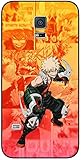 Kompatibel mit Samsung Galaxy S5 Hülle My Hero mit Academia mha bakugou bakugo 175, weiche schwarze Silikonhü