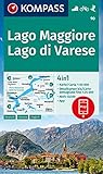 KOMPASS Wanderkarte 90 Lago Maggiore, Lago di Varese: 4in1 Wanderkarte 1:50000 mit Aktiv Guide und Detailkarten inklusive Karte zur offline Verwendung ... (KOMPASS-Wanderkarten, 90, Band 90)