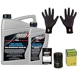 brünte feingrip Handschuhe & Inspektionspaket Service Ölwechsel kompatibel mit VW Golf I Cabriolet 155 1.6 1.8 Polo Coupe 86C 80 1.3 Cat 70XD 2.0 Audi A6 4A C4 81 85 GT 89 8B 20V 2.3