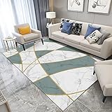 Teppich Schreibtisch Teppich Dekoration Balkon Grün grau Marmorstruktur Graffiti gelbe Linie Dekoration Teppich rund Wohnzimmer 60x160