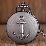 YHWW Taschenuhr Top Movie Theme Uhren Fluch der Karibik Halskette Männer Frauen Chirldren Geschenke Quarz T