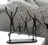 Casablanca - 74572 Design Skulptur Jumping Gußeisen brüniert 22 cm Familie Freude Figur Dek