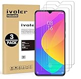 VGUARD [3 Stücke] Panzerglas Schutzfolie für Xiaomi Mi 9 Lite, Panzerglasfolie Folie Displayschutzfolie Hartglas Gehärtetem Glas DisplayPanzerglas Displayschutz für Xiaomi Mi 9 L