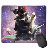 Gaming Mouse Pad Space Pizza Lazer Katze Reiten Lama Turtle Rechteck Rutschfeste Gummi Mauspads Mousepad Matte für Computer Laptop Home Office Game Desk
