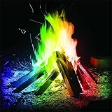 Allegorly 1 Pc Beutel für buntes Feuer für Feuerstellen Kamin Ofen Lagerfeuer oder für Outdoor-Events Mystical Salz für buntes Feuer Farbiges Feuerpulver für buntes Feuer Flamme Färben (10g, 1)