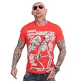 Yakuza Herren Power Over Us T-Shirt, Orange, M
