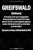 Greifswald Notizbuch: Definition von der Stadt Greifswald Journal DIN A5 liniert 120 Seiten Geschenk