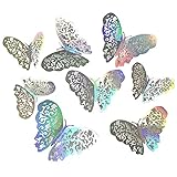 3D Wandaufkleber Set Hohl Schmetterling Home Party Hintergrund Wandtattoos Hochzeitsdekoration Aufkleber für Schlafzimmer W