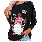 HHOP Weihnachten blusentops Damen Tunika elegant festlich Oberteile sexy Damen Sommerblusen Damenpullover Langarm Winter elegant Oberteile sexy lässige Oberteile Bluse Sommer Damen Ob