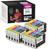 15 Pack LEMERO UEXPECT 18XL kompatible für Epson 18XL T18XL T18 Epson 18 Patronen Ersatz für Epson XP-425 XP-422 XP-415 XP-412 XP-325 XP-305 XP-322 XP-315 XP-302 XP-402 XP-215 XP-205 XP-225 XP-102