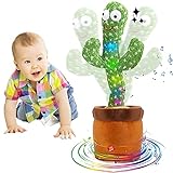 Heionia Sprechender Kaktus Plüsch-Puppe Tanzender Kaktus Dancing Cactus Plüschspielzeug Elektronischer Shake Kaktus Stofftier Mit 120 Liedern Geschenke für Kinder (B)