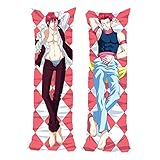 dili-bala Top Japaner männlich BL Anime Hunter x Hunter Hisoka Csai Throw Otaku Dakimakura Geschenke Bettwäsche Hugging Body Kissenbezug(L-50x150cm)