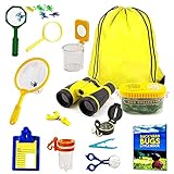 itrimaka Forscherset Entdecker Für Kinder Entdeckerspielzeug Outdoor Adventurer Explorer Set, 20 Stück Draussen Forscherset Für Kinder, Kids Outdoor Bug Catching Kit Komplettes for S