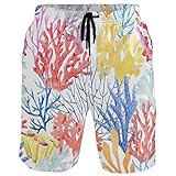 Visesunny Moderne Badehose für Herren, schnell trocknend, Boardshorts, Badeanzug mit Taschen, für Herren, Freunde, Jugendliche -  mehrfarbig -  M