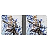 Sword Art Online Portemonnaie- Herren Leder Geldbörse Zwei-Wege-Falt Mode Geldbörse-Super Stitching Super Large Capacity Portemonnaie Super Thin W