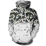 Bestyyo Camouflage bequemer Hoodie Pullover Langarm Mode Herren Hoodie Pullover 1288 Lyocell Links 2-3-4' offizielles Band Fan by Serafino pdrive zweifarbigem silikon-aufnäher kurzärmelig