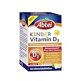 Abtei Kinder Vitamin D3 - für Knochen und Immunsystem (50 Schmelztabletten)