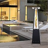 MOSHUO Heizpilz Terrassenheizer, 13Kw Hochleistungs-Eisenpyramide-Terrassenheizung, Heizstrahler für Terrasse für Außen-Bereich Und Innen-Bereich Wie Terrasse, Wintergarten (Ohne Ventil)