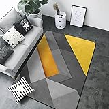Teppich 3D Drucken Geometrische Muster Teppiche Wohnzimmer Schlafzimmer Kurzflor Teppich Weicher Flanell Kinderteppich rutschfeste Waschbar Korridor Fußmatte Rugs 120x170