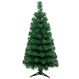 Fuyongkang Weihnachtsbaum Mini Künstlich Miniatur Tannenbaum Grün Mini Christbaum Tree Klein Weihnachtsdeko Figuren DIY Grün Klein Mini Christbaum für Weihnachten Party (Green)