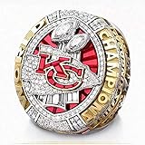 GUOSHUFANG Kansas City Chiefs, Super Bowl Championship, NFL 2020, offizieller Ring, Fanartikel, Souvenir, Basketball-Bewegung, Ring mit Schatulle 12