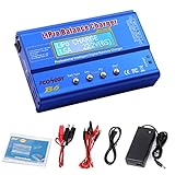 FCONEGY iMAX B6 Balance Ladegerät 80W 6A LCD-Balance-Ladegerät für LiPo / Li-Ion / Life Akku (1-6S) NiMH / NiCd (1-15S), RC Hobby Akku Ladegerät LED W / AC Power Adap