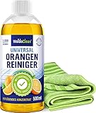 Orangenölreiniger Konzentrat Set fettlösend und hochkonzentriert - 500ml Reiniger & Mikrofaser B