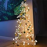 DONGCY Weihnachtsdeko Lichterbaum Lichterzweige Groß LEDs Bäumchen Baum für Zuhause Party Geburtstag Hochzeit Innendekoration Hofgarten,White,1.2m/3.9