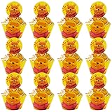 winnie pooh geburtstagsdeko Tomicy 24pcs Winnie pooh Cupcake Toppers Pooh Cake deko Happy Brthday Geburtstag Party Dekoration for baby g