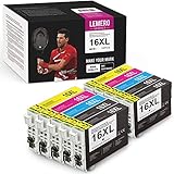 LEMERO UEXPECT 16XL T16XL 163XL Patronen Ersatz für Epson 16XL T16XL 163XL Druckerpatronen Kompatibel für Epson Workforce WF-2760 2630 2510 2660 2540 WF2760 WF2630 WF2510 WF2660 WF2540 (10-Pack)
