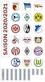 Am Ball Com 1. Bundesliga Magnettabelle - Vereinswappen (Saison 2020/21)